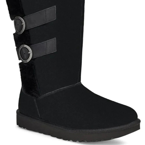 UGG Women's Aletheia Suede Boot in Black.  Sz: 5 - Picture 1 of 9